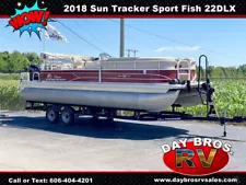 18 Sun Tracker Sport Fish 22DLX Pontoon Boat 115hp Mercury Pro XS OB Motor SC