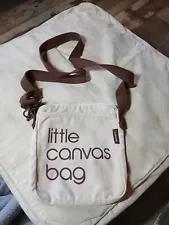 Little Canvas Bag Crossbody By Bloomingdales Vintage EUC