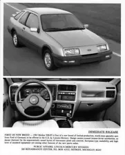 1985 Merkur XR4Ti Press Photo 0004