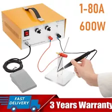 600W Jewelry Spot Welder Laser Welding Machine for Gold Silver Metal 1-80A