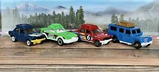 Matchbox Lot '70 Datsun 510 Rally 1985 Porsche 911 Rally Land Rover Defender x4