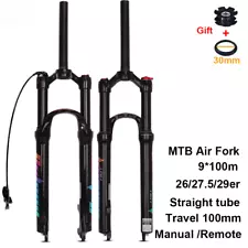 Mountain Bike Forks 26/27.5/ 29" MTB Suspension Air Fork Remote/Manual Control