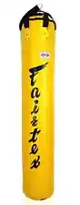 Fairtex HB6 6ft. Bag Punching Bag for Muay Thai, Kickboxing, MMA(Yellow-Unfilled