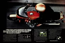 1976 BMW - 2-Page Vintage Motorcycle Ad