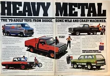 1979 Dodge Ram Pickup truck Ramcharger Warlock van original color ad D061