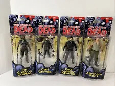 McFarlane Toys Walking Dead Comic Book Series 4 Figures Complete Set