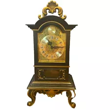 Sheffield Carriage Pendulum 8-Day Mantle Clock Mechanical Germany Black & Gold