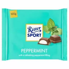 Ritter Sport Peppermint Dark Chocolate - 100g