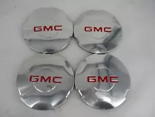 GMC Center Caps Hubcaps Sierra Yukon 15712389 OEM Wheel Set 99 00 01-03 Chrome (For: 2000 Yukon Denali)