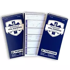 EMT/First Responders Vital Statistics Notebook – 8” x 4” Medical Notebook for...