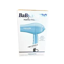 New ListingBaByliss Pro Nano Titanium Travel HAIR DRYER Model BNT053TUC - EUC