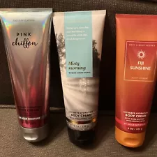 (3) Body Creams From Bath and Body Works, 8 oz Each, Never Used