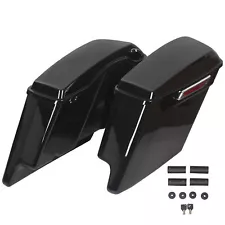 5" Stretched Extended Hard SaddleBags For Harley Electra Glide Road King 93-13