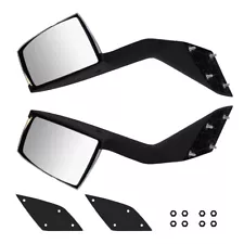 Leavan Truck Chrome Hood Mirrors Pair Left & Right Fit for VOLVO VNL 2000-2015