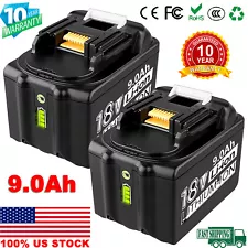 2Pack New for Makita BL1890B BL1860 18v 9.0ah Li-Ion battery 9000mAh HOT SALE