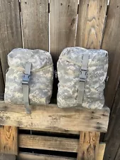 Lot of 2 Sustainment Pouches for USGI ACU Military Large Rucksack MOLLE II