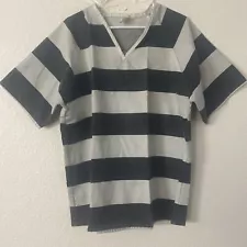 Authentic Uniform Jail Inmate Prison Stripes Small Top Made In USA - TCI Costume