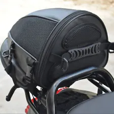 Waterproof Motorcycle Rear Tail Seat Backpack Saddle Helmet Shoulder Carry Bag (For: More than one vehicle)