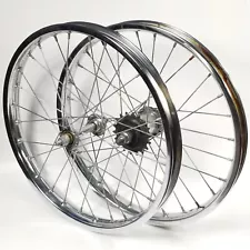 Ukai Wheel Set 18 Inch Rims 1980s Vintage BMX Pit Bike Shimano Japan Araya Sun