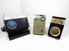 VINTAGE ANTIQUE ZENITH BLOWOUT SALE ALL 3 FOR 1 BID MID CENTURY TRANSISTOR RADIO