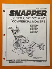 Snapper - (Series 2) 32", 36", & 48" Commercial Mowers (Parts Manual #06120)