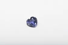 8mm Heart shape Iolite Blue Color Untreated Loose Gemstone for sale 1 Piece