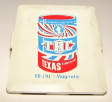 Vintage TRC Texas Refinery Grease Lubricant Magnet/Clip Advertising