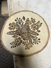 wood burning art