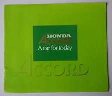 HONDA ACCORD LIFTBACK COUPE orig 1976 1977 UK Mkt Sales Brochure