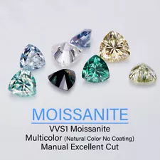 White D Color Trillion Cut VVS1 Moissanite Stone Loose Diamond With Certificate