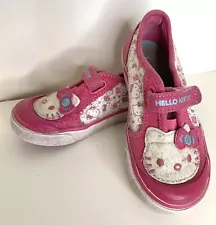 Hello Kitty Glittery-Kitty US size 7.5 Toddler Girls Shoes Pink hook loop close