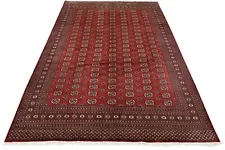 Bokhara Mori 9’2” x 12’4” Red Wool Traditional Tribal Hand-Knotted Oriental Rug