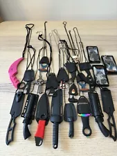 Neck Knife Lot Sale Collection Fixed Blade Knife Spring Assisted 22pcs Necklace