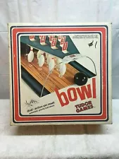 SALE》Vintage 1966 Tudor Games Bowl Bowling Set》Dual Action Pin Rest