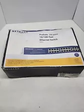 Netgear JFS524 ProSAFE 24-Port 10/100 Mbps Fast Ethernet Switch New