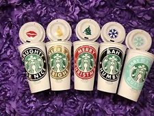 Christmas Personalized Starbucks Cup FREE SHIPPING Teacher gift Tumbler