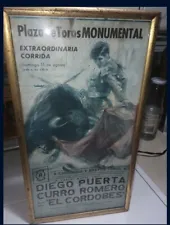 Original Vintage Bullfighting Poster Ad
