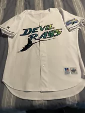 Tampa Bay Devil Rays Russell Athletic Authentic Home 1998 Jersey Size 48