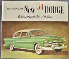 1954 Dodge Brochure Folder Coronet Royal Red Ram Hemi, Wagon Excellent Original