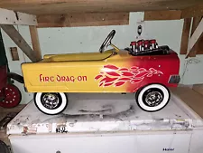 Murray 1960's Fire Drag On Full Size Pedal Car Restored