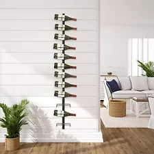 Wall Wine Rack for 12 Wine Bottles, DIY Detachable Wine Storage Organizer