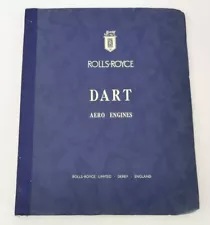 Vtg 1961 Rolls Royce Dart Aero Aircraft Engine Orignal Sales Book Technical Data