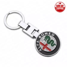 For Alfa Romeo Sport 3D Alloy Car Home Key Keychain Ring Decoration Gift (For: 1985 Alfa Romeo Spider)