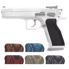 Guuun G10 Grips for Large Frame Tanfoglio Diamond Cut Texture Medium size