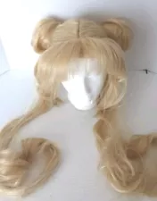 Halloween Costume Cosplay Sailor Moon Wig Party Synthetic Hair 39.4"