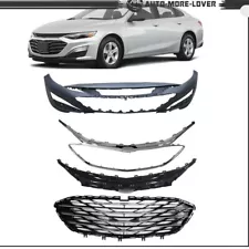 For Chevy Malibu 2016-2021 Front Bumper Grille With Upper & Lower Grille