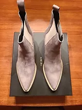 AMIRI MEN'S CREPE CHELSEA BOOTS Grey Color. Size 45. Brand New.