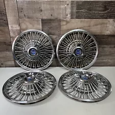 4 - 1965 1966 FORD MUSTANG GALAXIE SPINNER HUBCAPS WHEEL COVERS 14” 65 66 1960’s