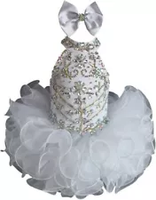 Jenniferwu Baby Girl Dress Princess Wedding Party Handmade Pageant Dress 4T