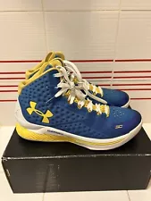 Under Armour Curry 1 One Home Royal Taxi Size 10 1258723-402 Sneakers 2015 UA